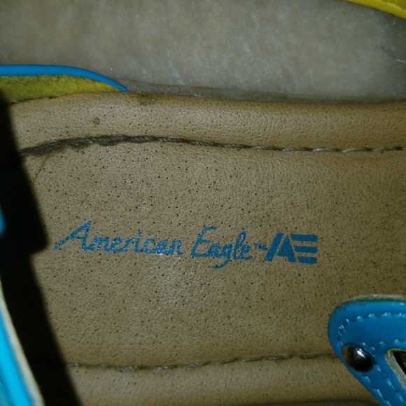 Teal American Eagle Girls Sandals - Picture 3 of 4